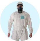 Medizinische weiße Wegwerfart 5 Overall-Klagen-Schutzkleidungs-voller Körper fournisseur