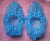 Antigleiter-blauer Krankenhaus Cleanroom-Stoff-Schuh-Abdeckungs-nicht Wegwerfbeleg fournisseur