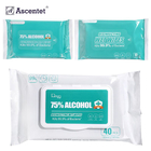 Medizinischer EPA-Alkohol, der Wipe75% Alkohol-Reinigungsdesinfizierende OberflächenFeuchtpflegetücher desinfiziert fournisseur
