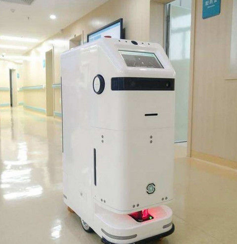 Krankenhaus-Apotheken-Selbstinnenpaket-Lieferungs-Roboter fournisseur