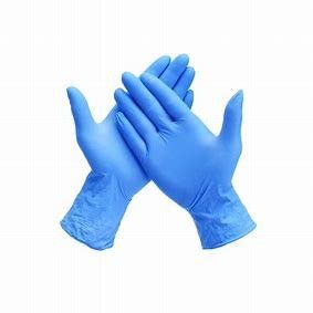 Pulverisieren blaue biologisch abbaubare Wegwerfnitril-Handschuhe Xxl frei fournisseur
