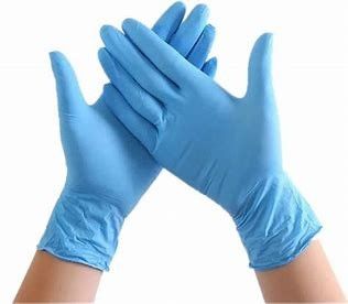 Medizinische blaue Nitril-Nahrungsmittelvorbereitungs-Wegwerfhandschuhe pulverisieren frei fournisseur