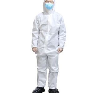 Wegwerfoverall-weiße Sicherheits-schützender Asbest-Overall Xxl wasserdicht fournisseur