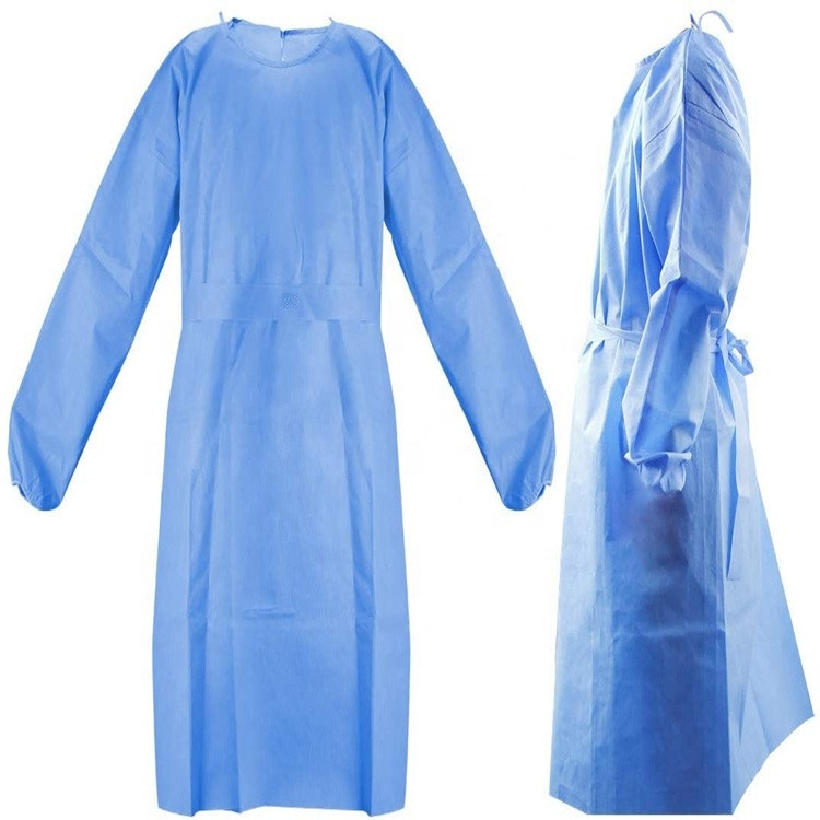 Wiederverwendbares nicht gesponnenes chirurgisches verstärktes Kleid Polyester-EVP nicht steril fournisseur